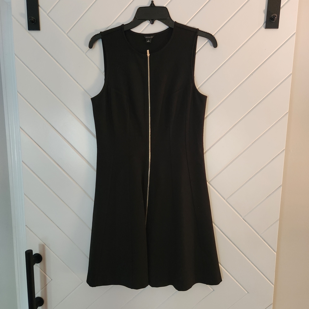 Ann Taylor Black Sheath Mini Dress